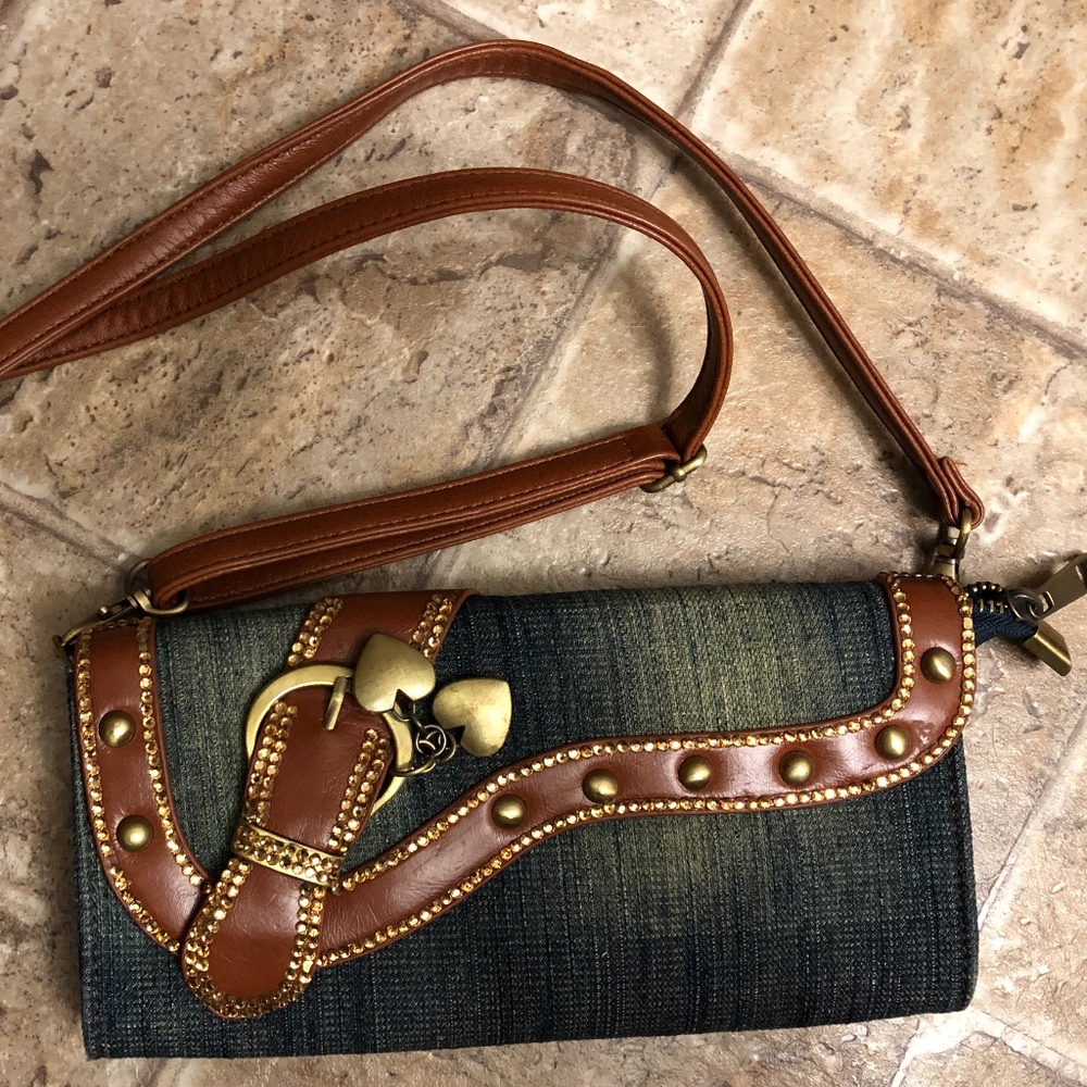 Ajidou Small CrossBody Denium Purse